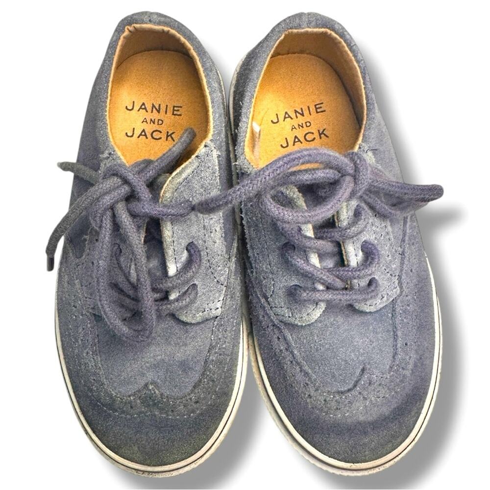 Janie and Jack - Suede Wingtip Sneaker Boy Size 9